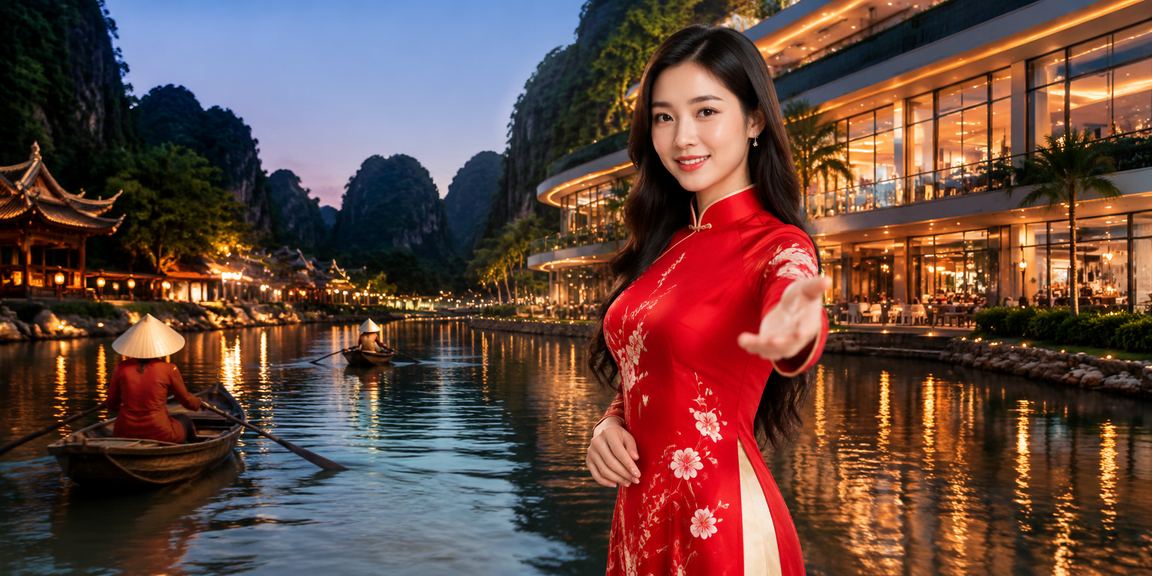 Người dùng tại Ninh Bình nạp tiền vào tài khoản cá cược mặc áo dài truyền thống Việt Nam